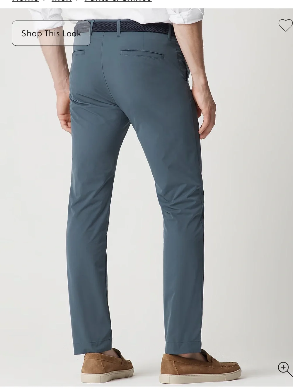 J. Crew Men's Slim Stretch Chinos in Slate Blue 32x34 NWT